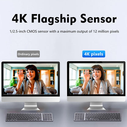 VividLink 4K HD Webcam with Autofocus & Privacy Shutter - Wide-Angle Lens & Built-in Mic