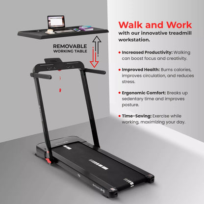 S24 Folding Electric Treadmill with Auto Incline & Bluetooth - 16km/h, 4.5HP Motor