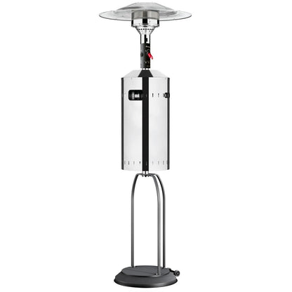 Elegance Stainless Steel Gas Patio Heater - Freestanding & Mobile