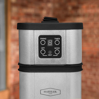 AuraHeat 2000W Electric Patio Heater with Remote Control - Freestanding & Oscillating