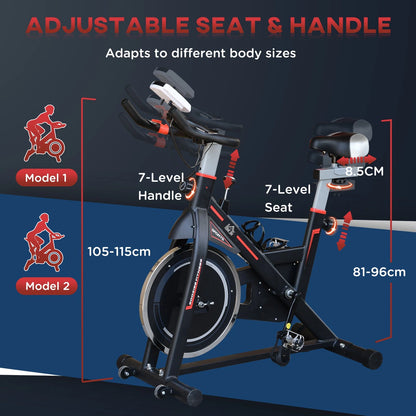 HM SmartFit Exercise Bike with LCD & Heart Monitor