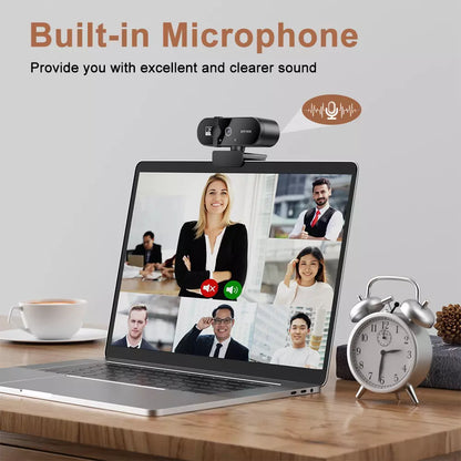 NexusView 1080P Full HD Webcam - Autofocus, Built-in Microphone & Privacy Shutter
