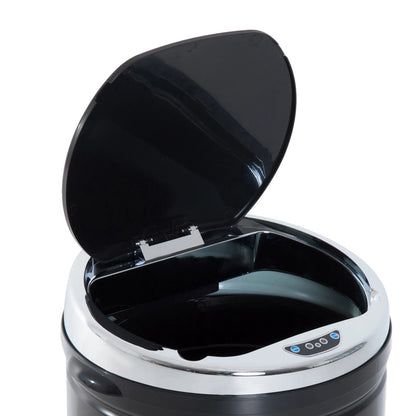 HM 42L Automatic Motion Sensor Kitchen Bin - Hands-Free Rubbish Can, Black