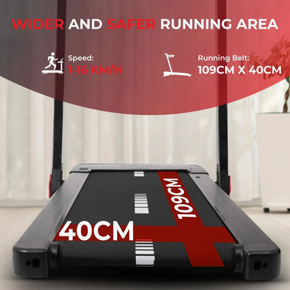 S24 Folding Electric Treadmill with Auto Incline & Bluetooth - 16km/h, 4.5HP Motor