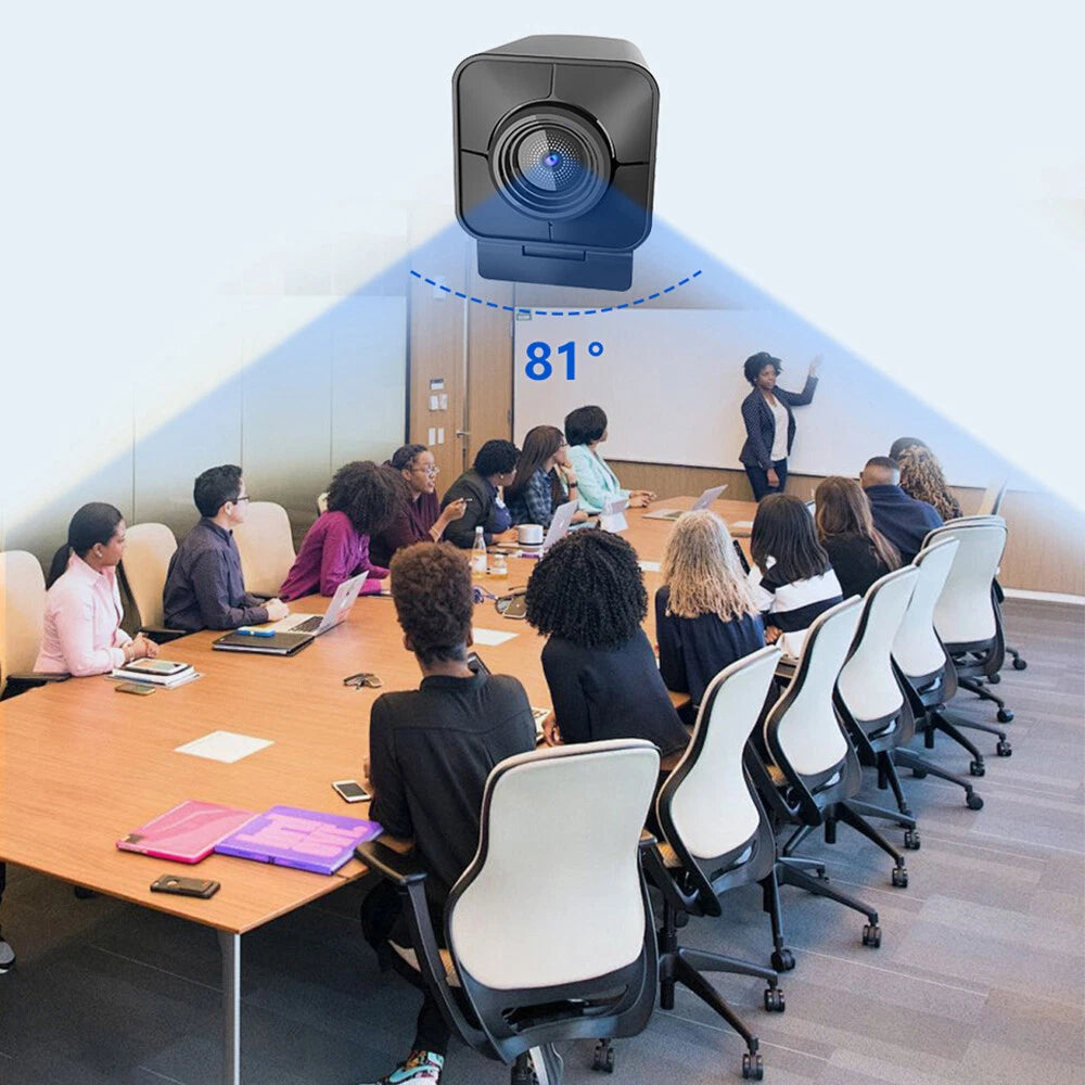 VividLink 4K HD Webcam with Autofocus & Privacy Shutter - Wide-Angle Lens & Built-in Mic