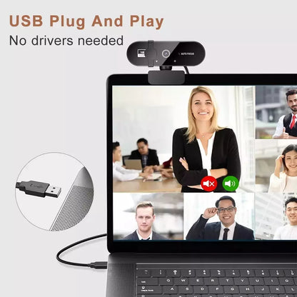 NexusView 1080P Full HD Webcam - Autofocus, Built-in Microphone & Privacy Shutter