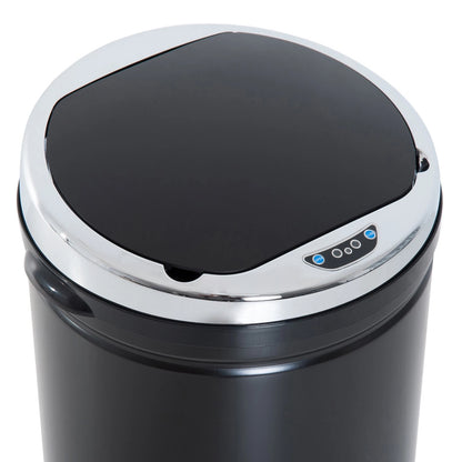 HM 42L Automatic Motion Sensor Kitchen Bin - Hands-Free Rubbish Can, Black
