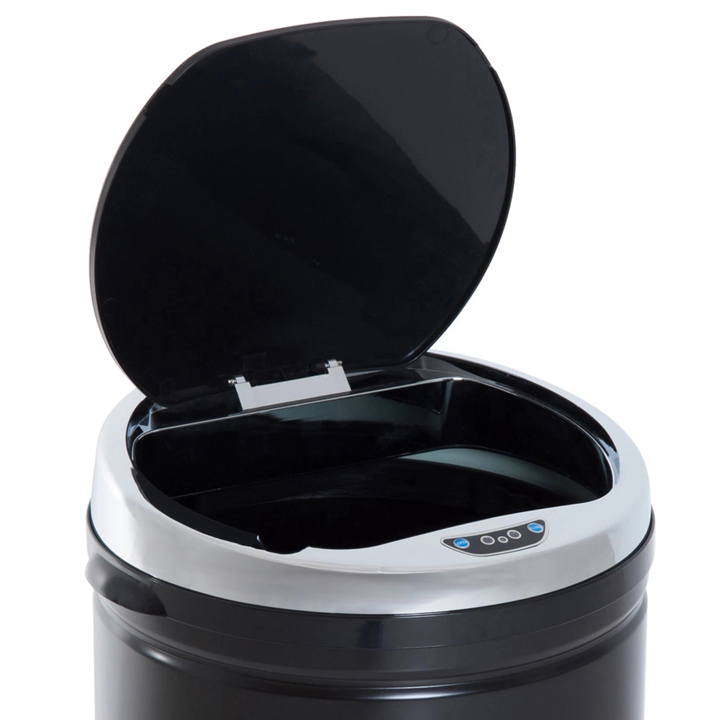 50L Automatic Motion Sensor Kitchen Bin - Hands-Free Rubbish Can, Black