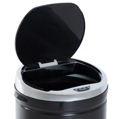 50L Automatic Motion Sensor Kitchen Bin - Hands-Free Rubbish Can, Black