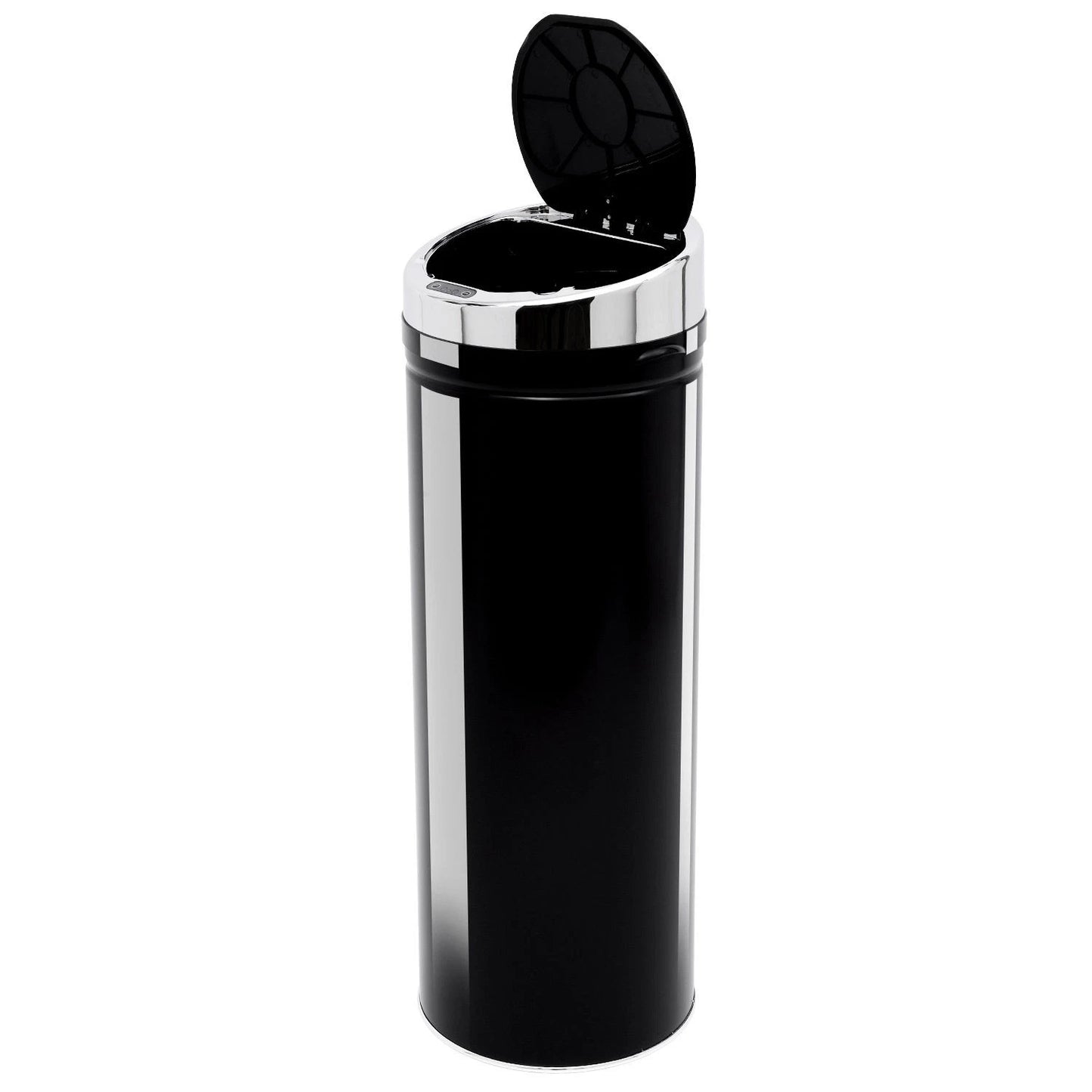 50L Automatic Motion Sensor Kitchen Bin - Hands-Free Rubbish Can, Black