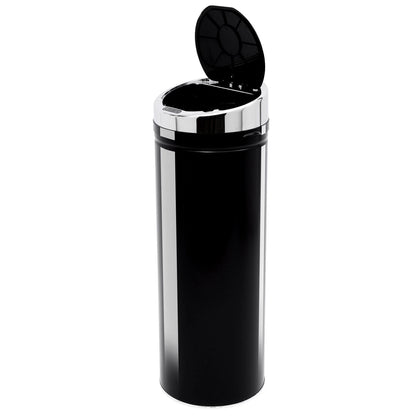 50L Automatic Motion Sensor Kitchen Bin - Hands-Free Rubbish Can, Black