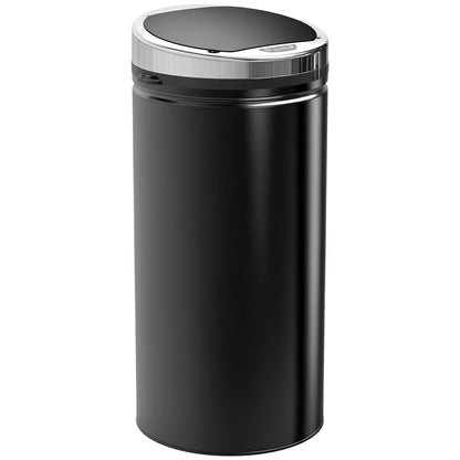 HM 42L Automatic Motion Sensor Kitchen Bin - Hands-Free Rubbish Can, Black
