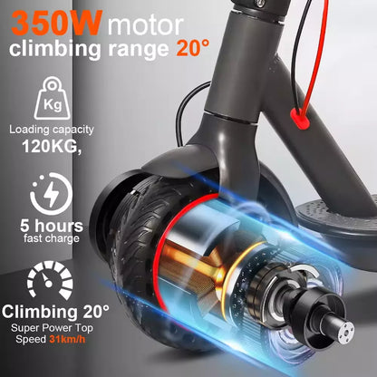 AVO M1 Electric Scooter - 350W Motor, 18.5 Mile Range, 10-inch Tires