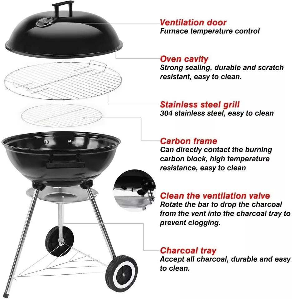 Round Portable BBQ Grill