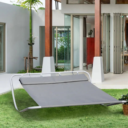 Grey Double Garden Patio Hammock